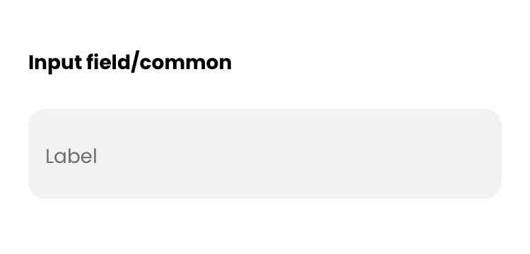 Input field common